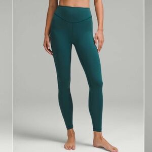 Lululemon Storm Teal Wunder Under High-Rise Leggings
